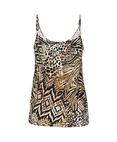 Geisha Top Singlet Animal
