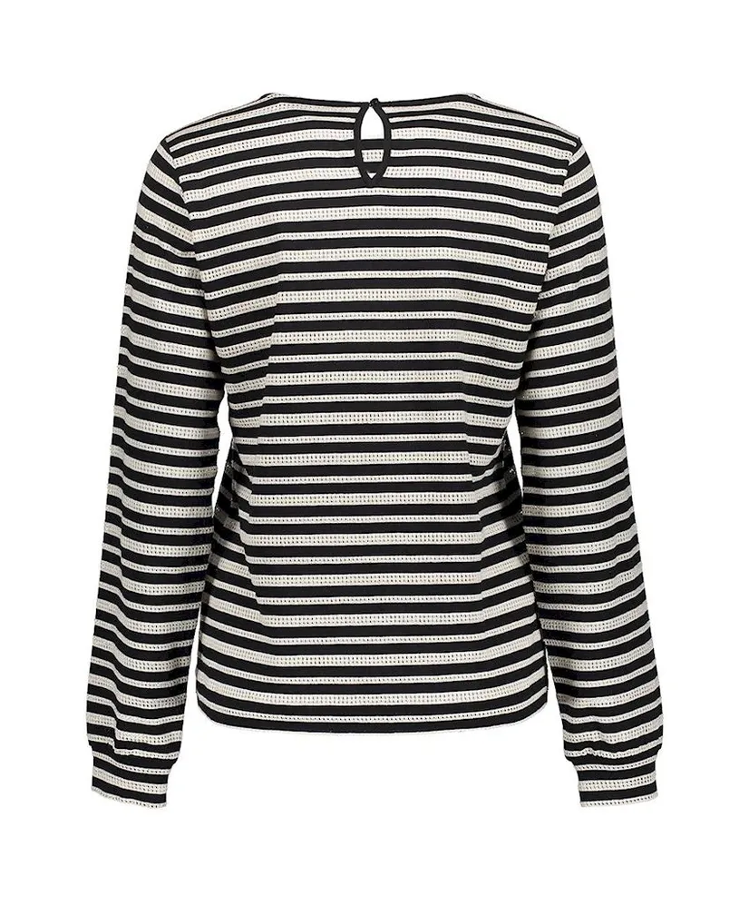 Geisha Top Striped Ajour