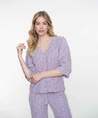 Geisha Top V-hals Tweed Stijl