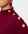 Geisha Trui Button Shoulder