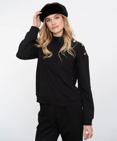 Geisha Trui Button Shoulder