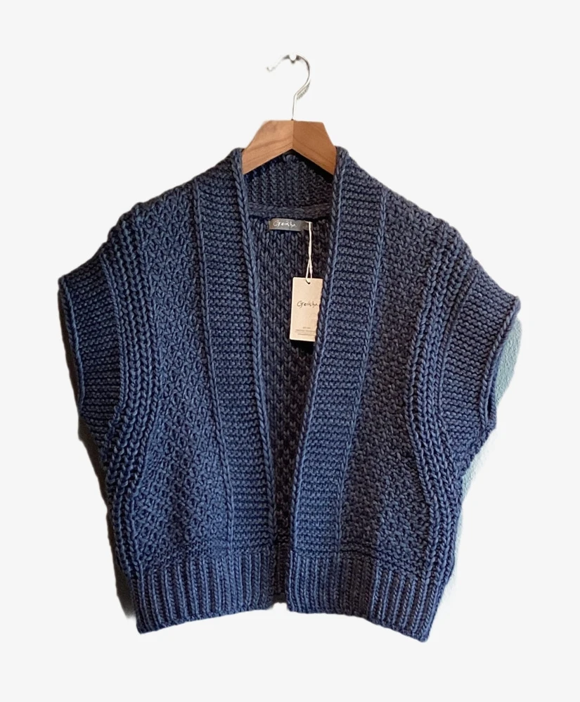 Geisha Trui LM Gilet fancy knit