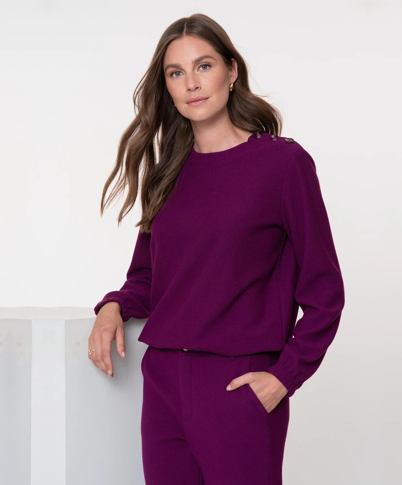 Geisha Trui Schoulder Buttons