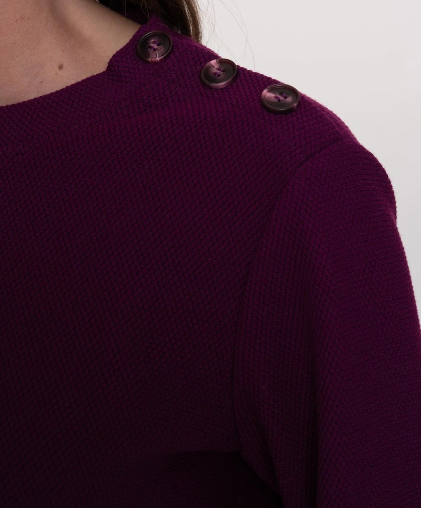 Geisha Trui Schoulder Buttons