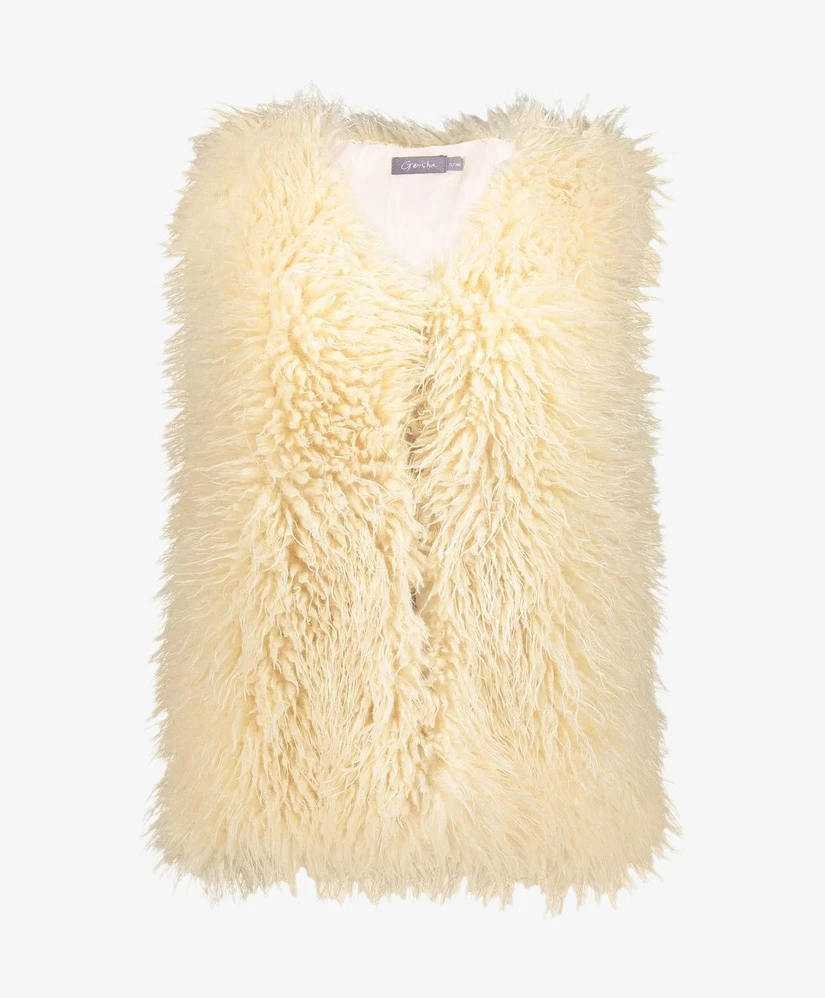 Geisha Vest LM Gilet hairy fake fur