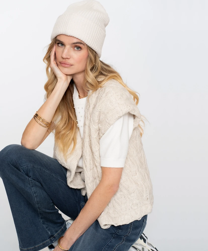 Geisha Vest LM Sleeveless cardigan