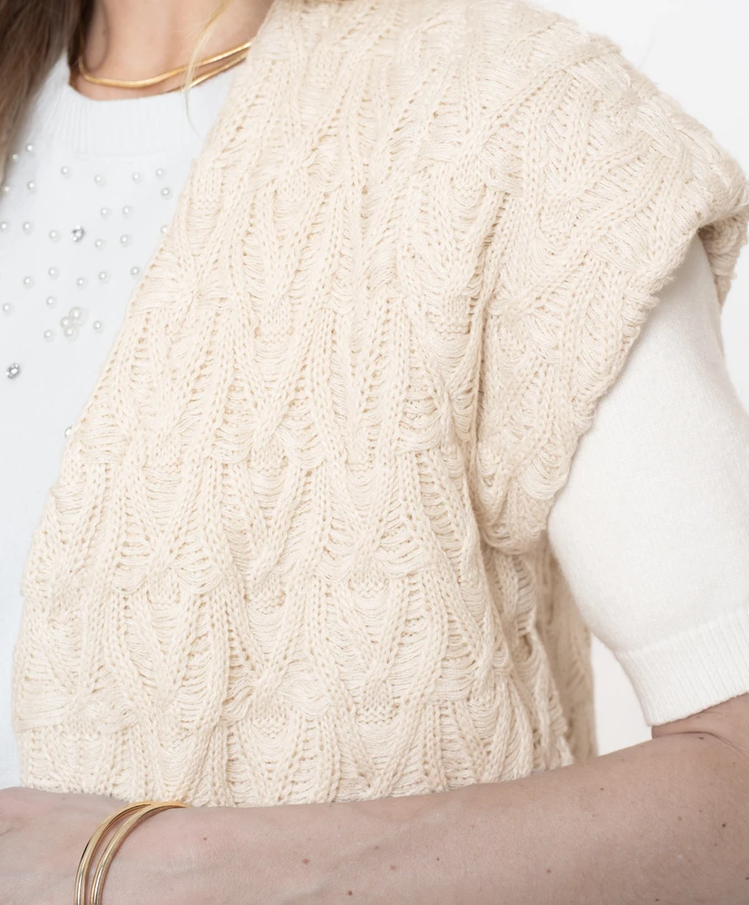 Geisha Vest LM Sleeveless cardigan