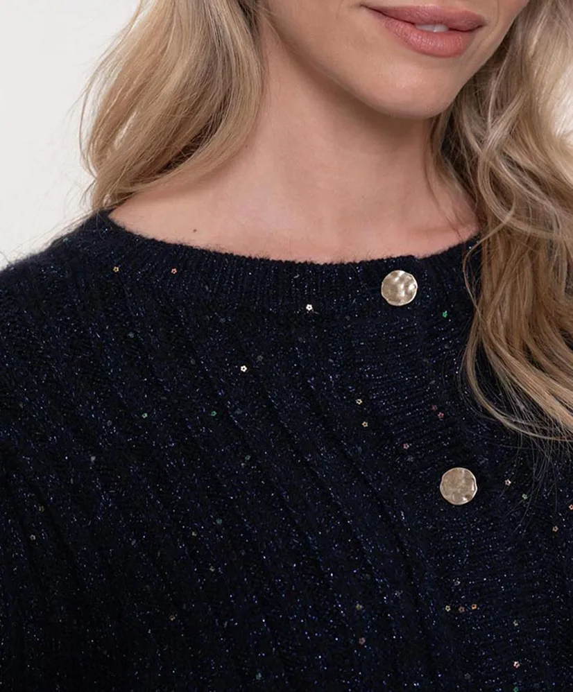 Geisha Vest Lurex Sequinces