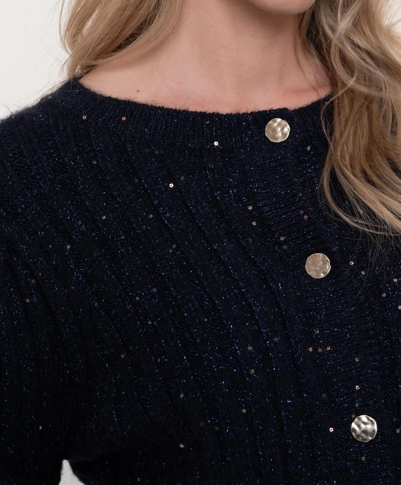 Geisha Vest Lurex Sequinces