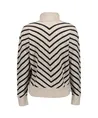 Geisha Vest Zip Striped