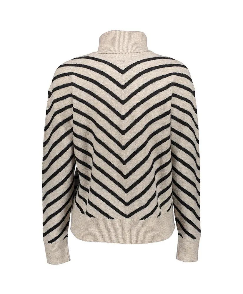 Geisha Vest Zip Striped