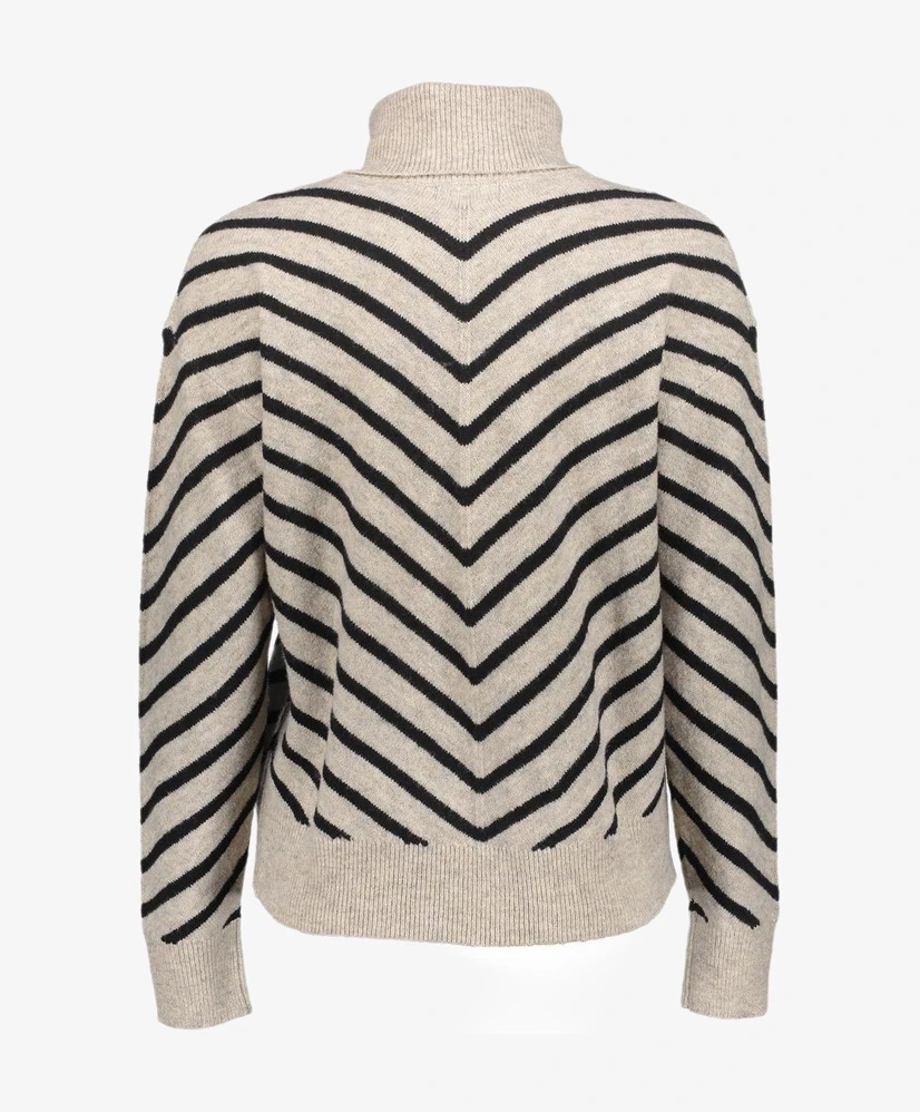 Geisha Vest Zip Striped