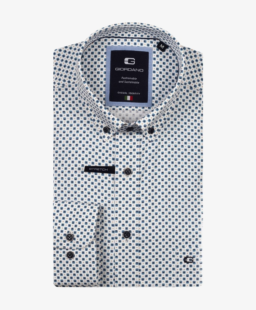 Giordano Overhemd Geometrische Print