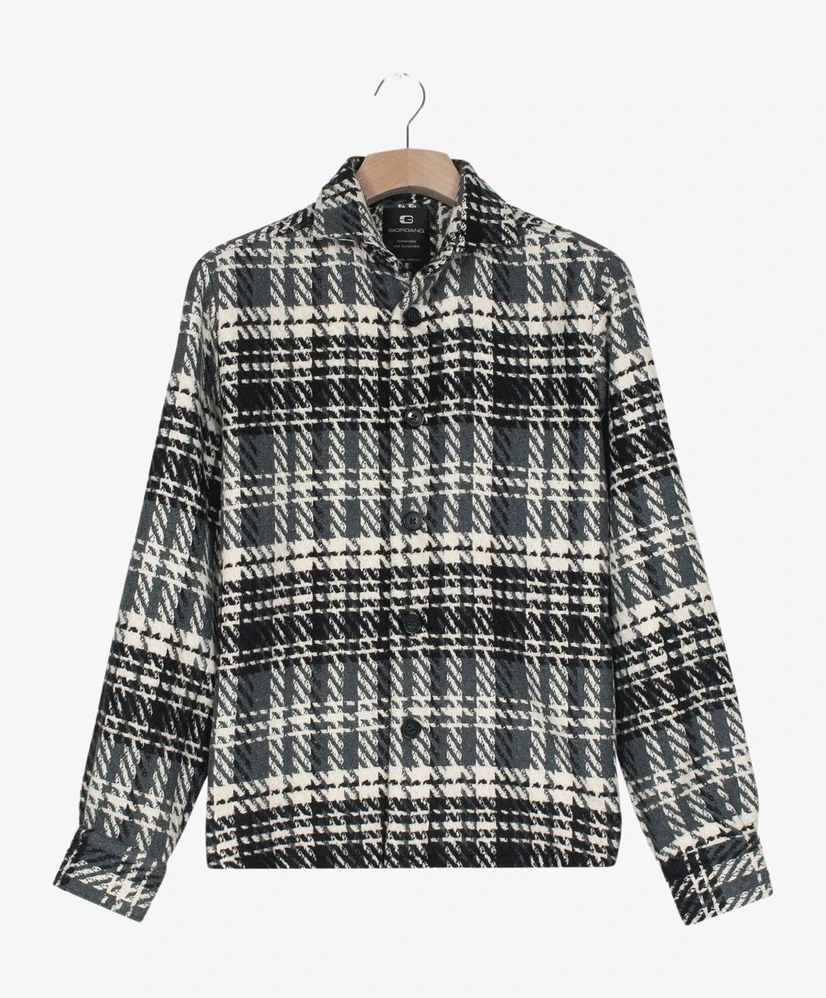 Giordano Overshirt Pied De Poule