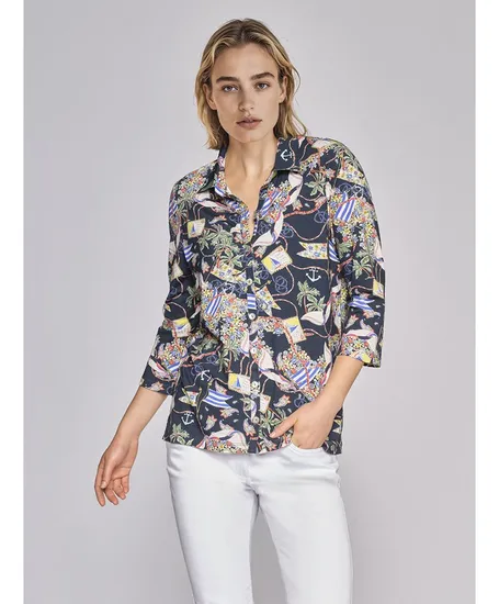 golléhaug Blouse Allover Print