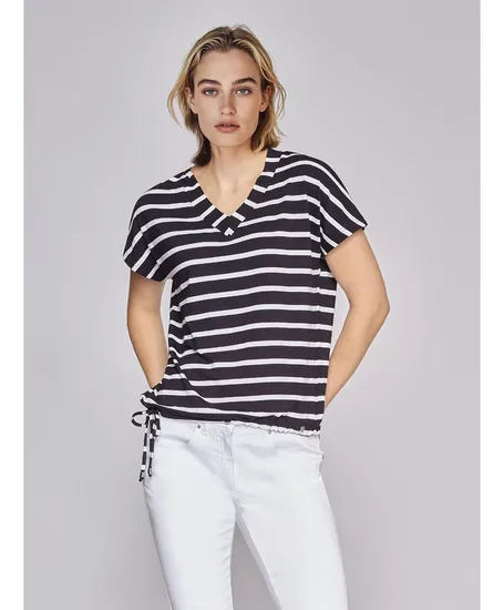 golléhaug T-shirt Gestreept