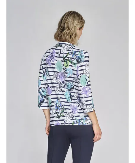 golléhaug T-shirt Kraag Allover Print