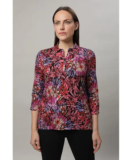 gollehaug T-Shirt Kraag Allover Print