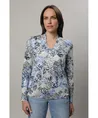 golléhaug T-Shirt V-Hals Allover Print