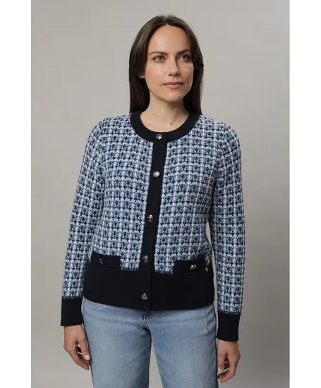 golléhaug Vest Ronde Hals Ruitjes