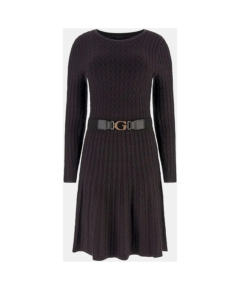 GUESS ABITI        ABITO LS CN CABLE BELTED