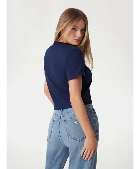 GUESS Cropped T-shirt Washed Logo