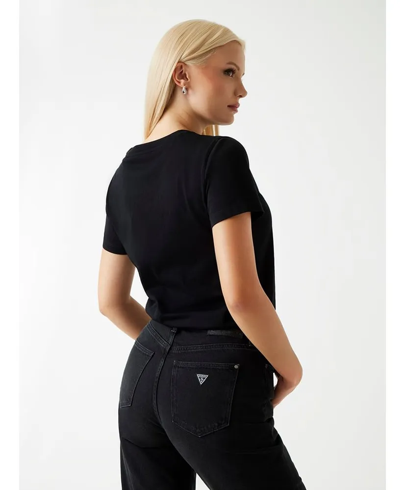 GUESS MAGLIERIA TAGLIATA Graphic t-shirts SS CN K