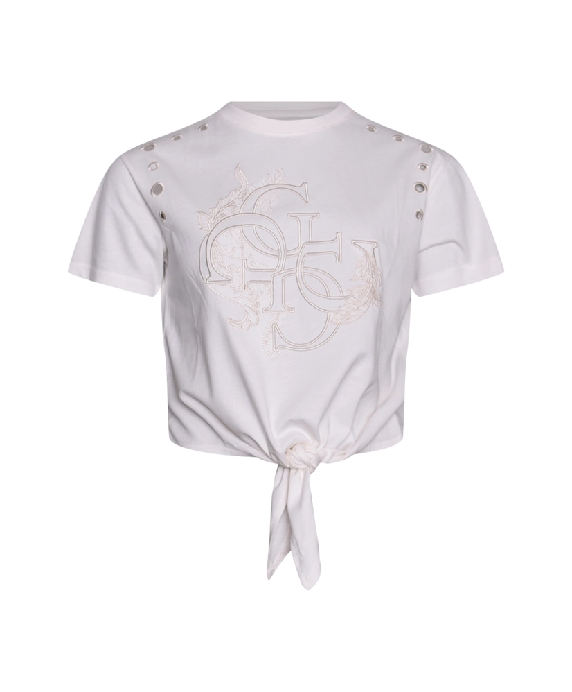 GUESS T-shirt Eyelet Tone On Tone