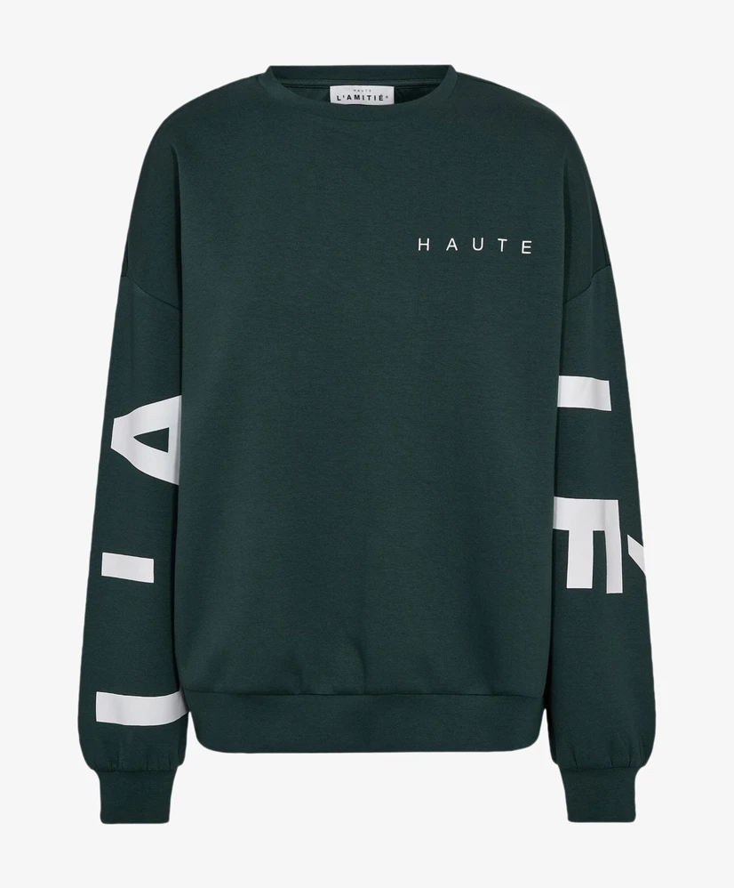 Haute L'Amitié Sweater Mouw Tekst