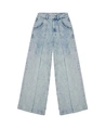 HOMAGE Jeans Wide Leg Pleat Detail