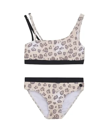Indian Blue Jeans Bikini Assymetric Animal