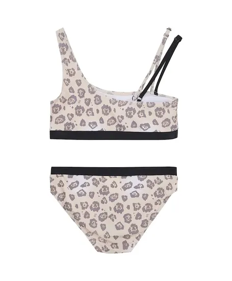 Indian Blue Jeans Bikini Assymetric Animal