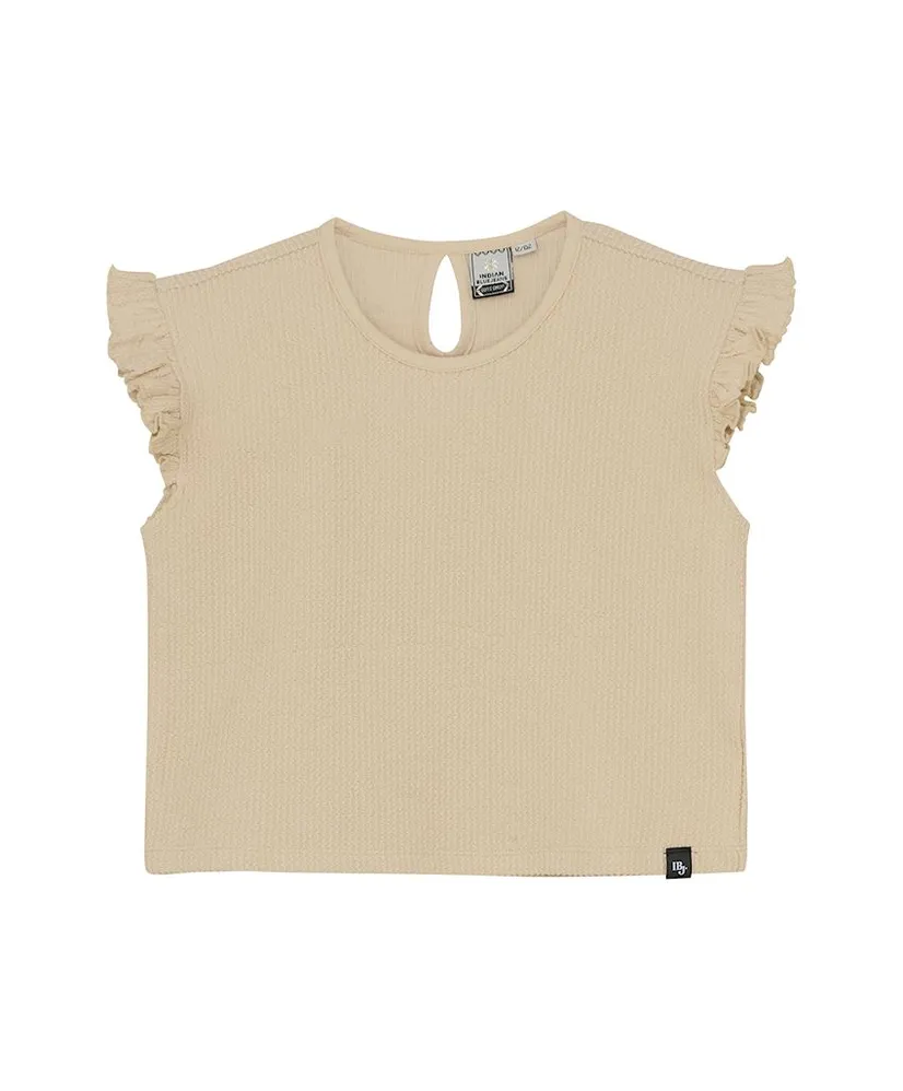Indian Blue Jeans Cropped Top Ruffle