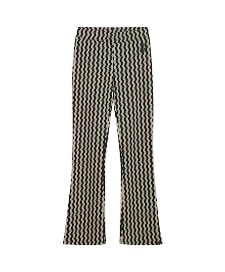 Indian Blue Jeans Flared Broek Zigzag
