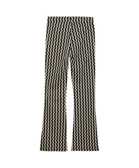 Indian Blue Jeans Flared Broek Zigzag