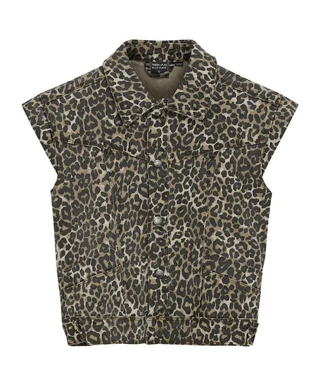 Indian Blue Jeans Gilet Leopard