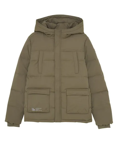 Indian Blue Jeans Puffer Jas Effen