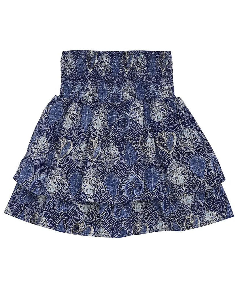 Indian Blue Jeans Rok Ruffle Leafprint