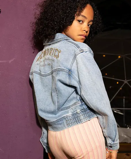 Indian Blue Jeans Spijkerjack Embroidery