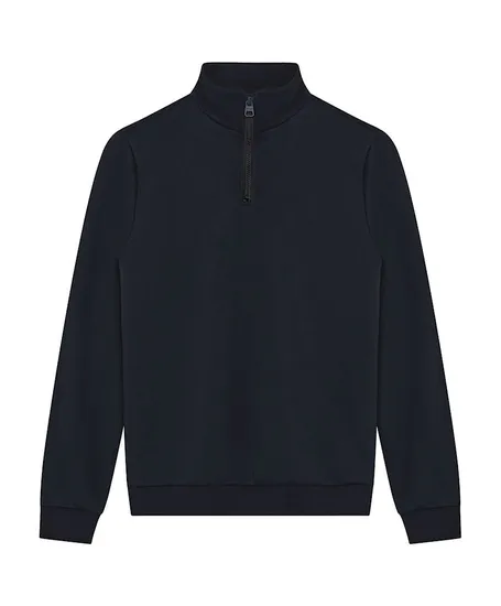 Indian Blue Jeans Sweater Half Zip Badge