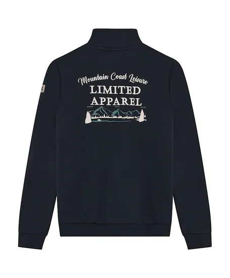 Indian Blue Jeans Sweater Half Zip Badge