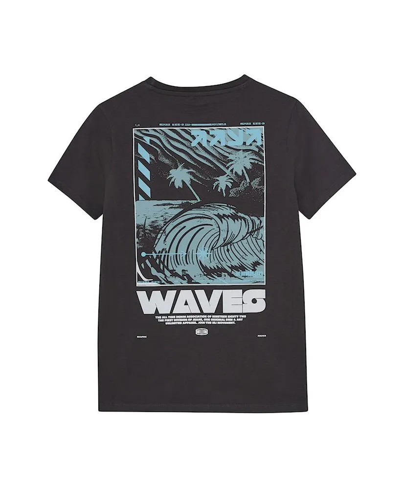 Indian Blue Jeans T-shirt Backprint Wave