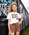 Indian Blue Jeans T-shirt Cropped Wide