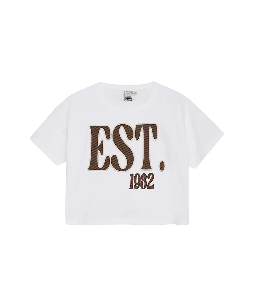 Indian Blue Jeans T-shirt Cropped Wide