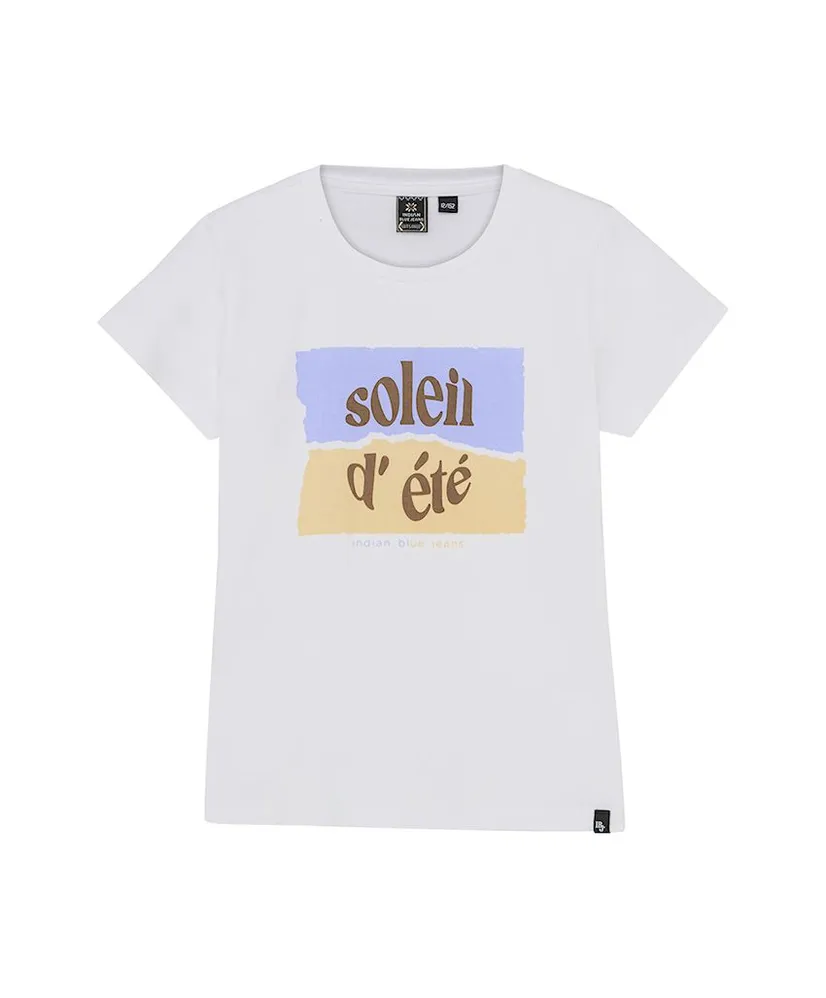 Indian Blue Jeans T-shirt Soleil D' Été