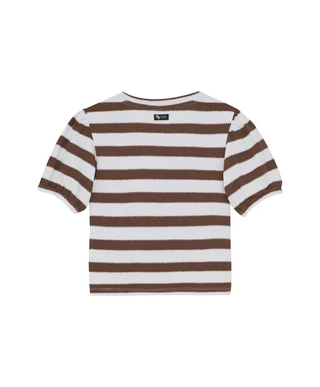 Indian Blue Jeans T-shirt Striped Puffed