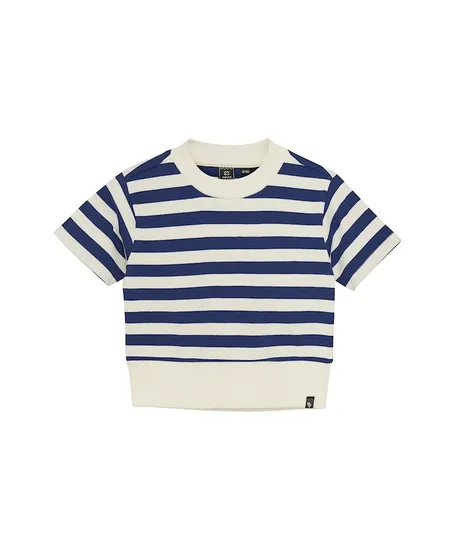 Indian Blue Jeans Trui Cropped Rib Striped
