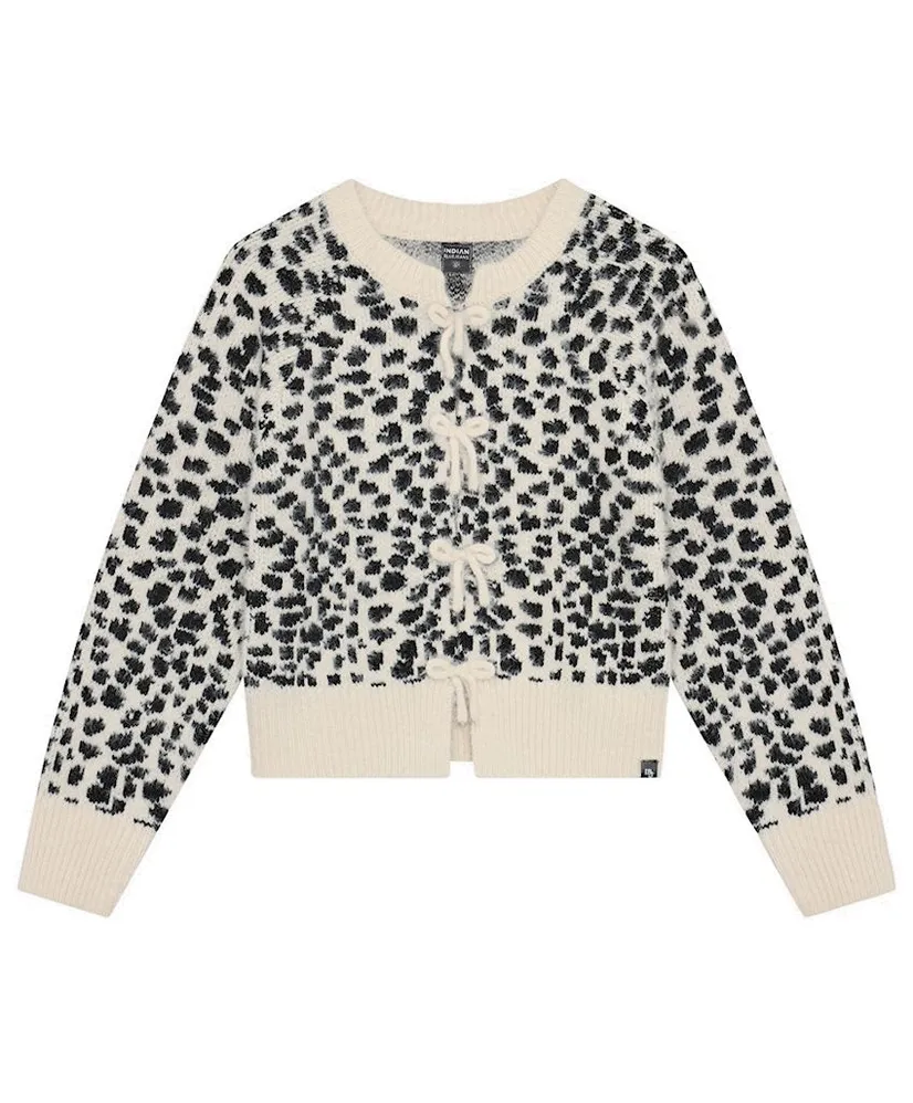 Indian Blue Jeans Vest Knitted Spotty