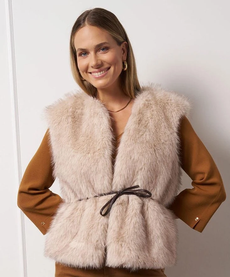 Ivana fur waistcoat