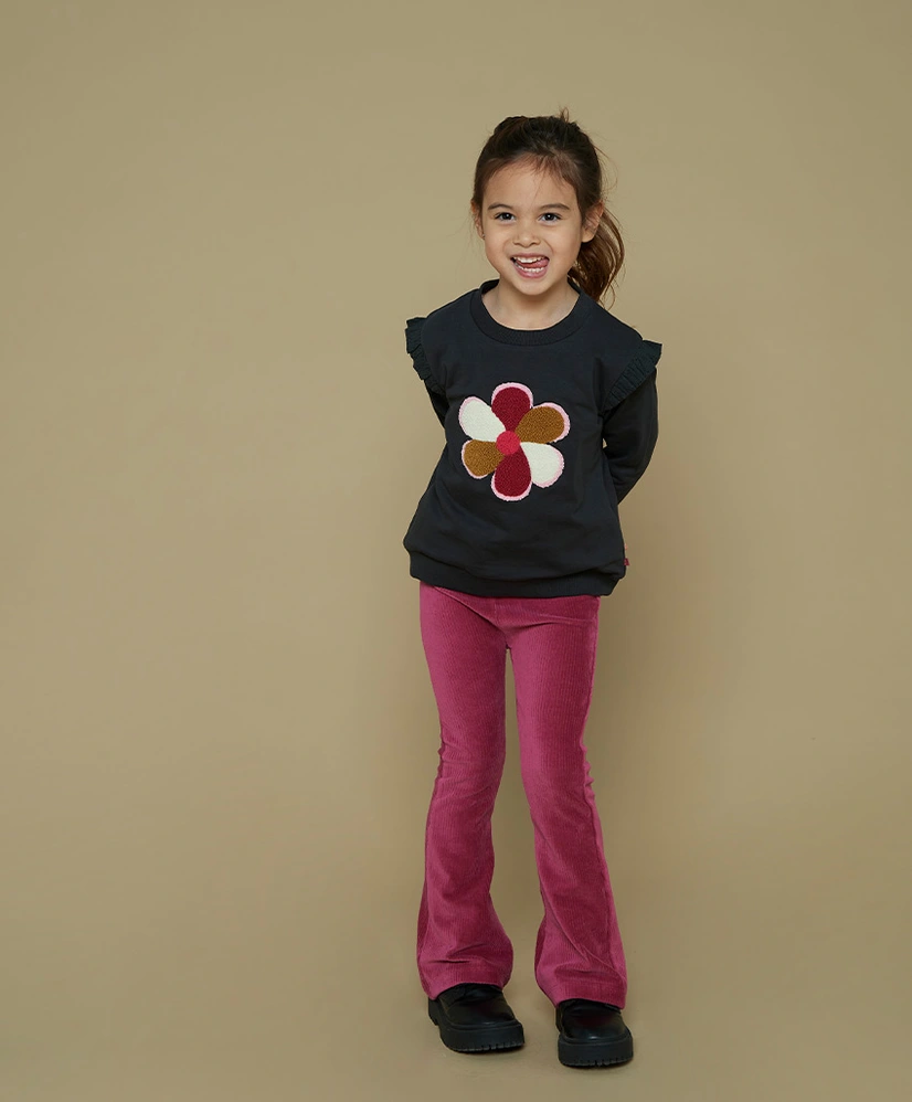 JUBEL Flared Broek Velours Rib Shine Bright